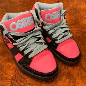 Osiris Pink and Blue Sneakers